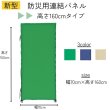 画像1:  【新型】防災用連結パネル　高さ160cmタイプ (1)